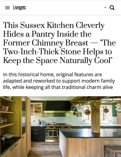 Sussex Kitchen Hides Clever Pantry